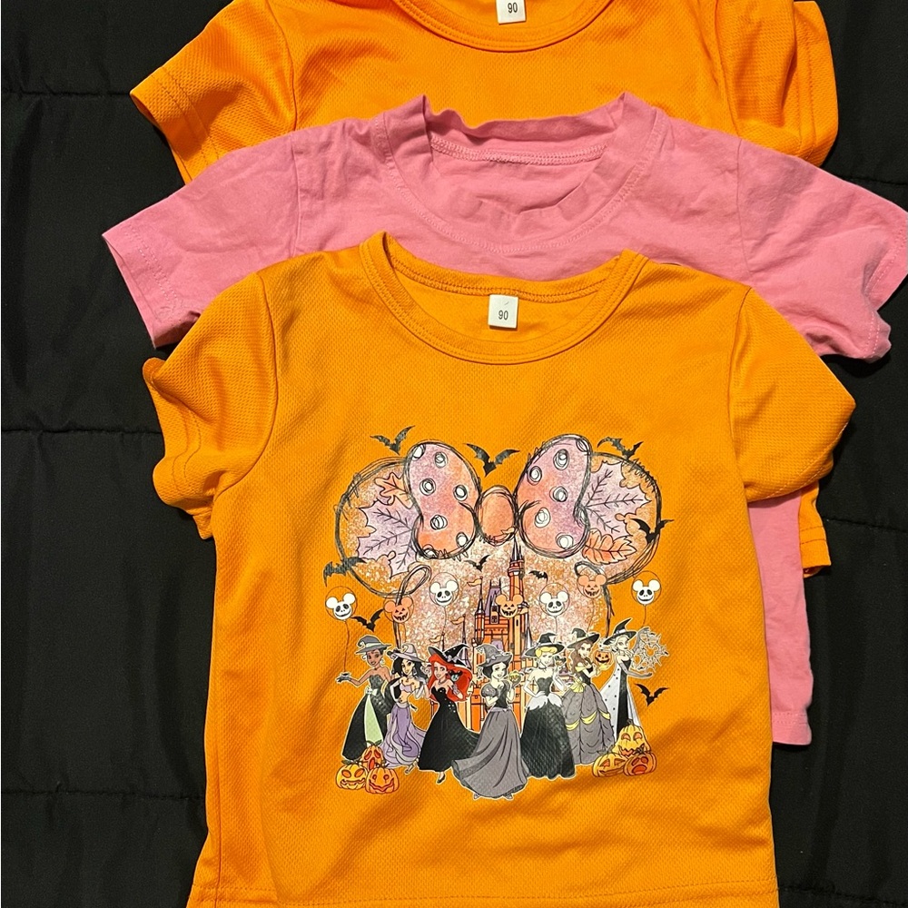 Orange and Pink Graphic T-Shirts
